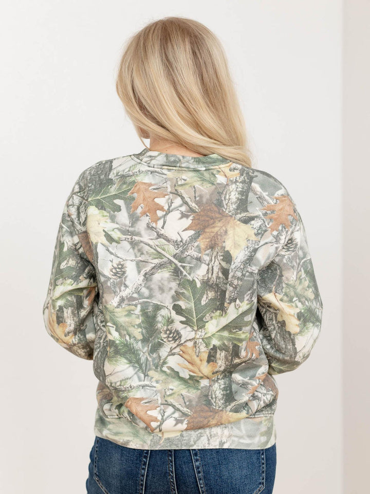christmas merry camo sweatshirt