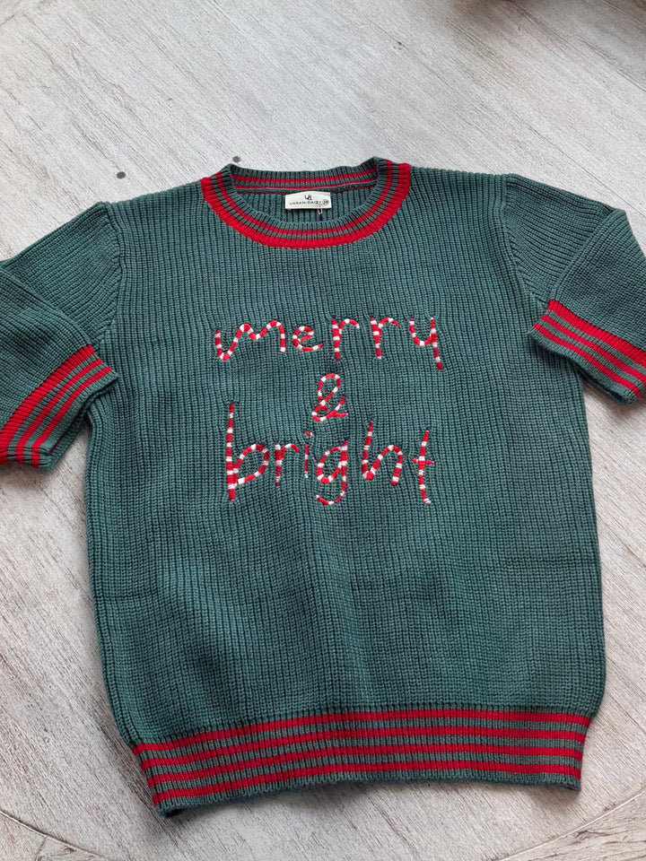 embroidered holiday sweater