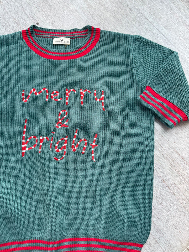 embroidered holiday sweater