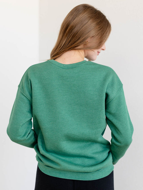 green merry christmas sweatshirt