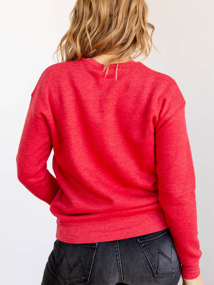 red merry mama sweatshirt