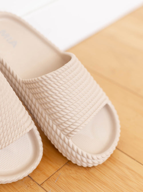 braided ivory pool slide