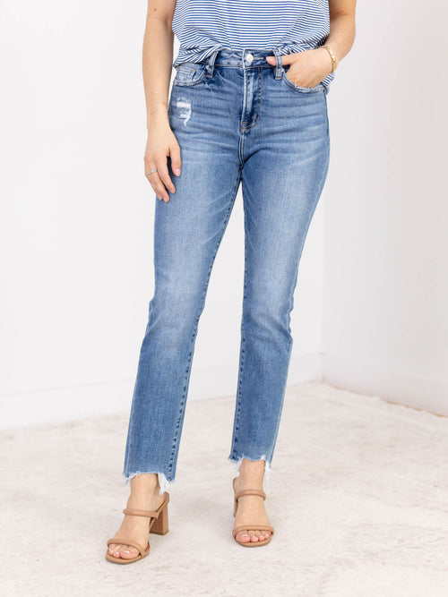 MICA Bleue Super High Rise StraightDenim jeans
