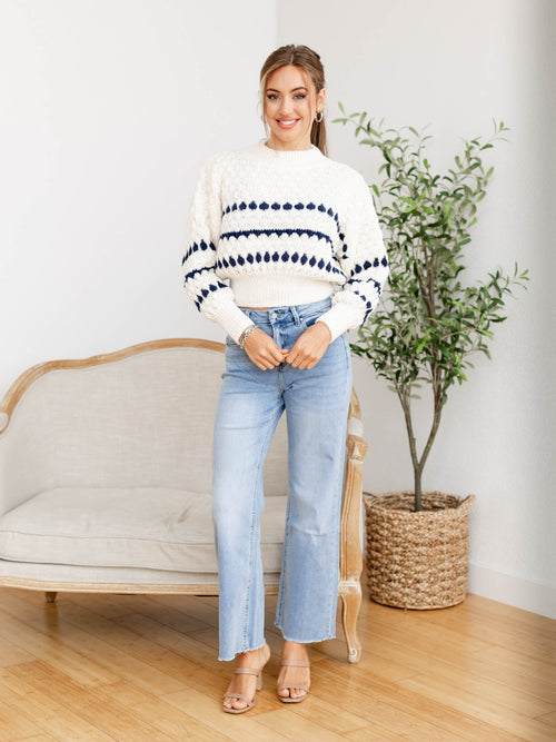 light wash high rise wide leg denim