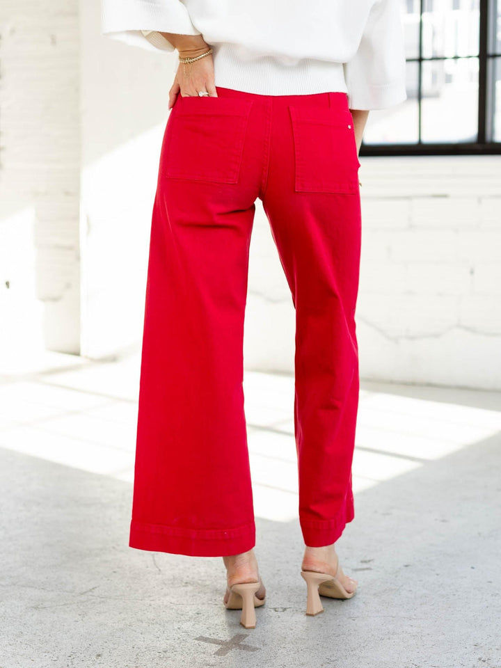 MICA Cornell Red High Wide Leg Ankle