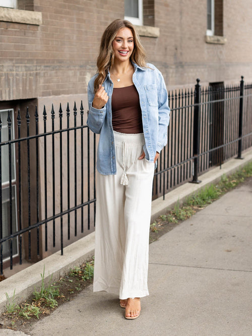 lightweight denim shirt jacket