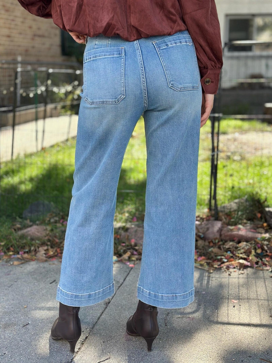 MICA Pickled Bluewood High Rise Cropped Patch Pocket