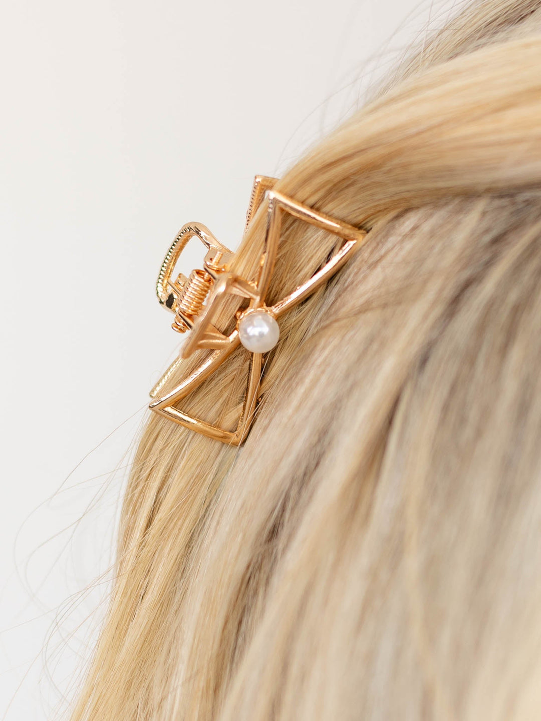 Mini Gold Pearl Bow ClipHair Accessories