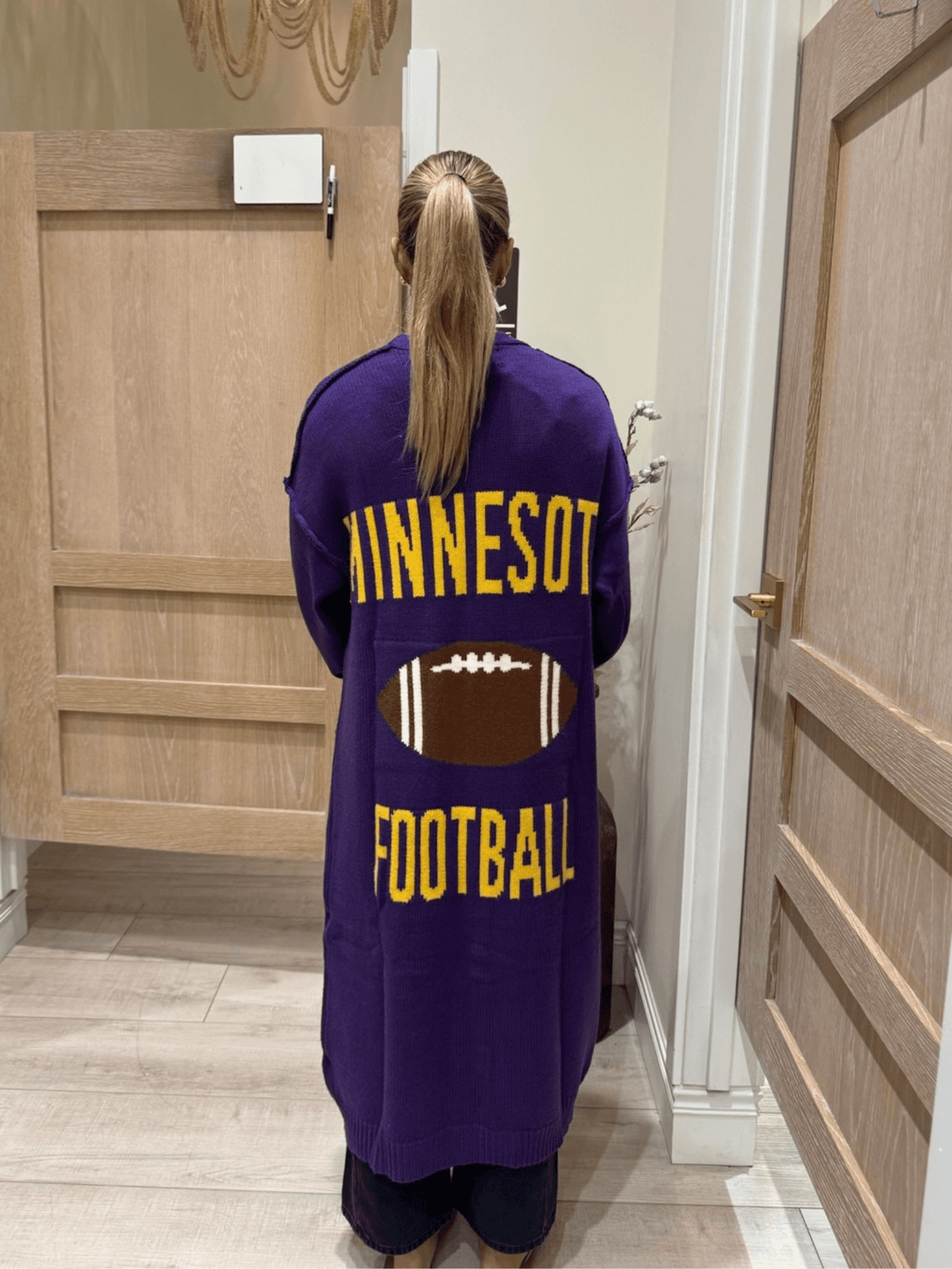vikings cardigan