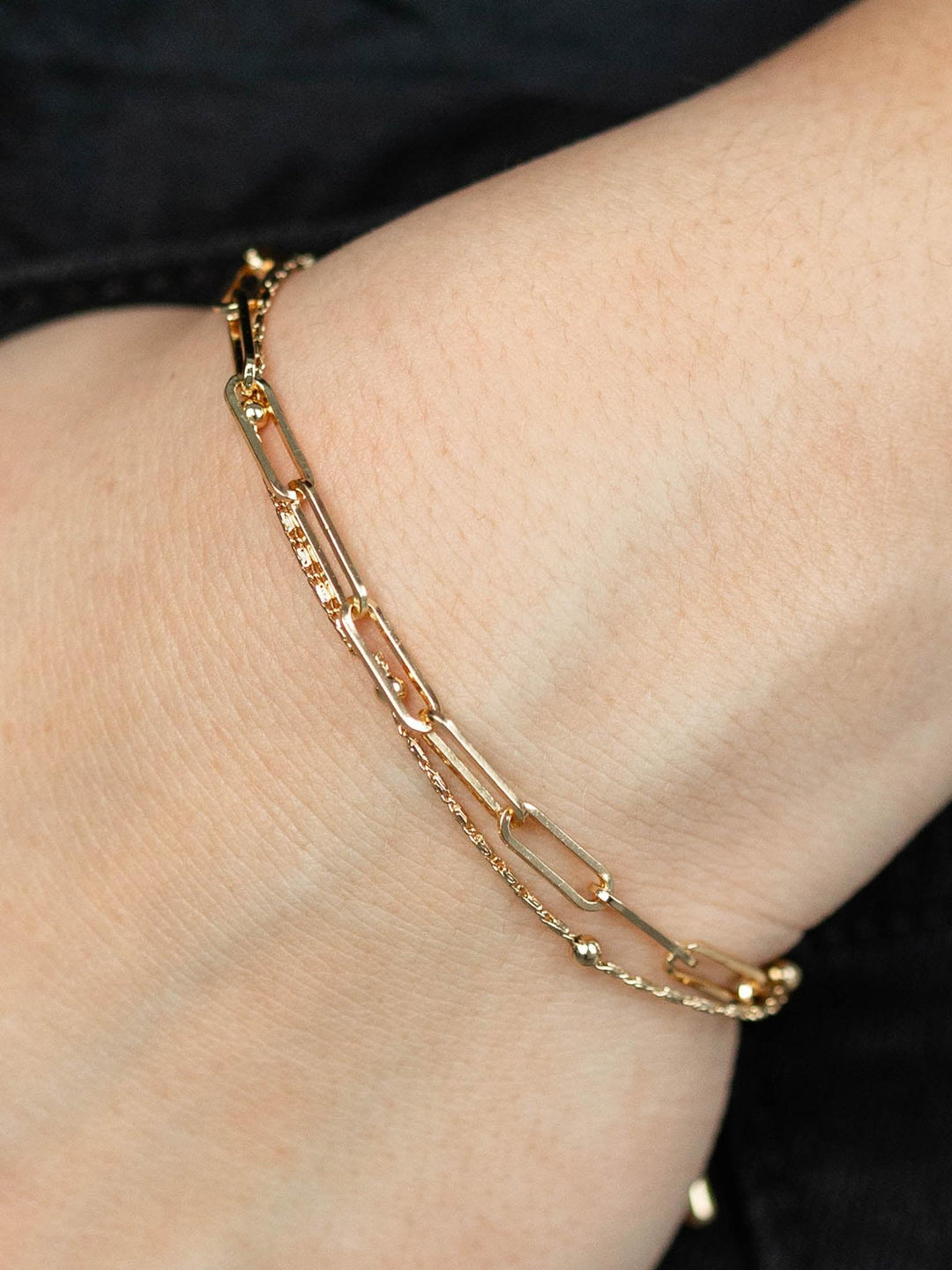 gold mixed layered chain