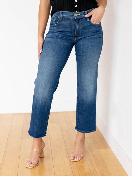 MOTHER SUPERIOR デニム RAMBLER ZIP ANKLE 24 MOTHER The Mid Rise Rambler Zip Ankle Jeans | Leela and Lavender