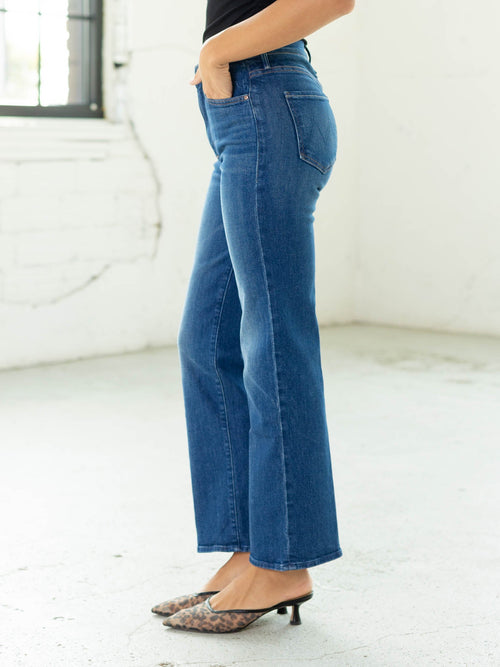 darker wash slim straight jeans