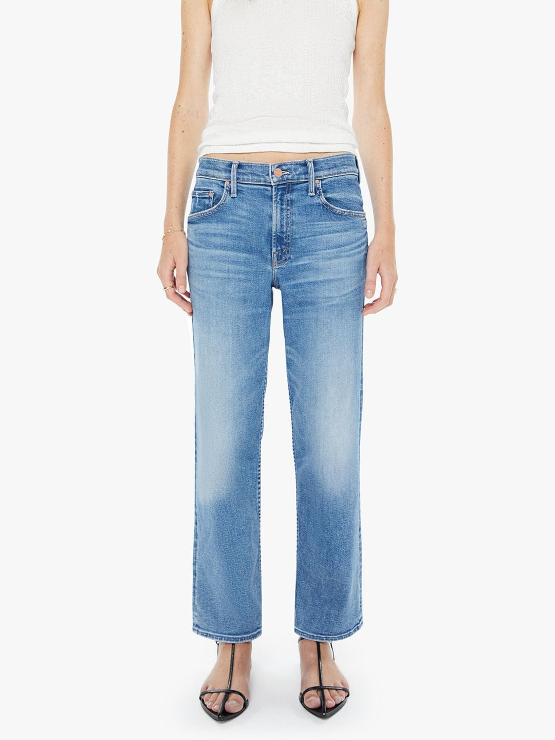 straight leg medium wash