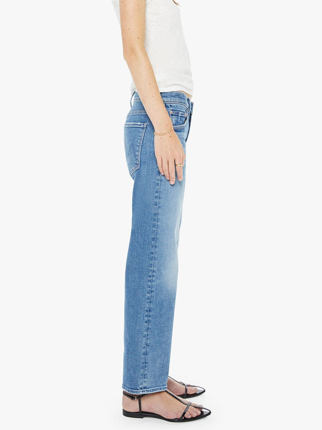 straight leg medium wash