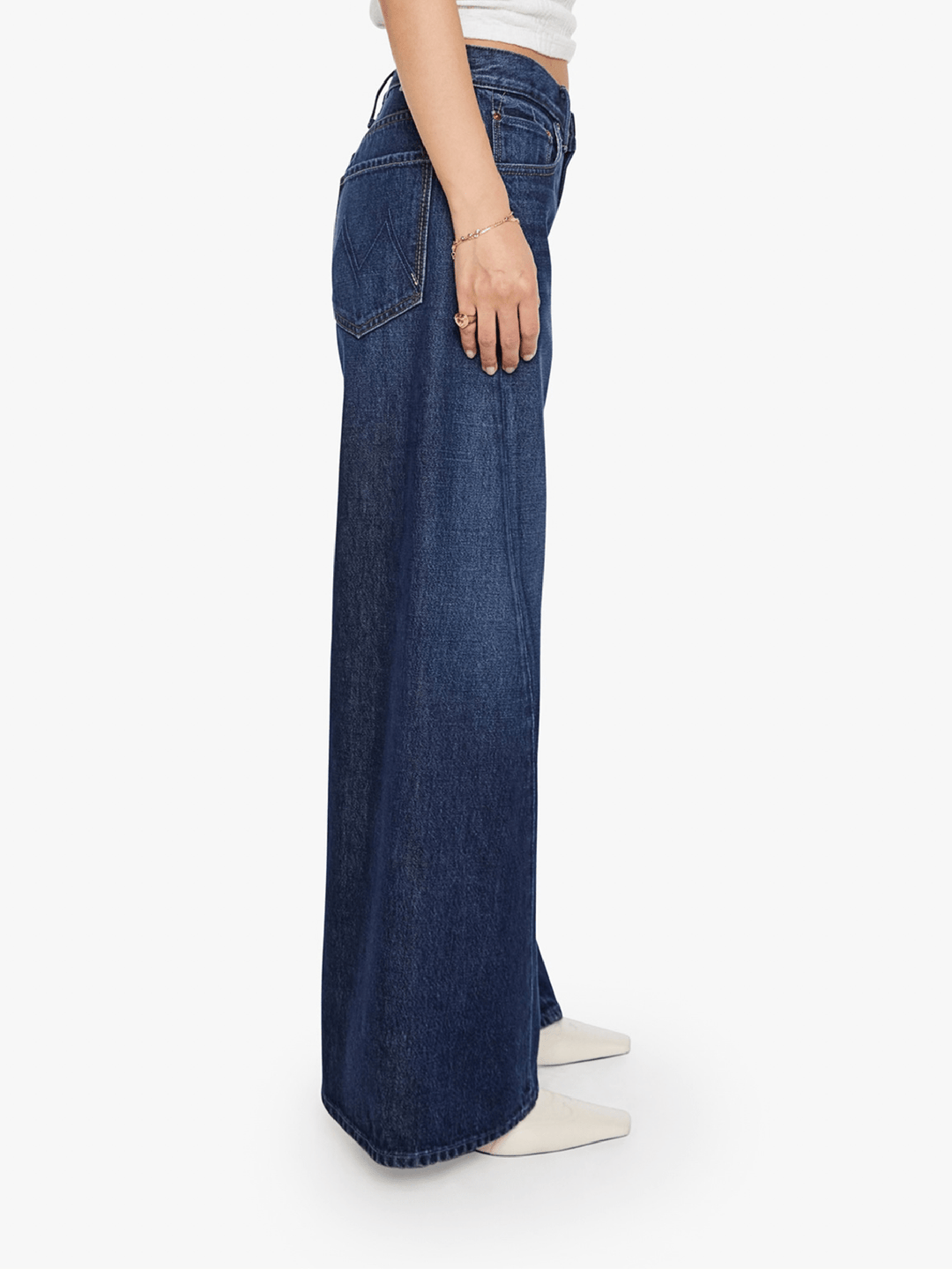 MOTHER Lil Lemon Twist Sneak Wide Leg Jeans | Fresh Squeezed