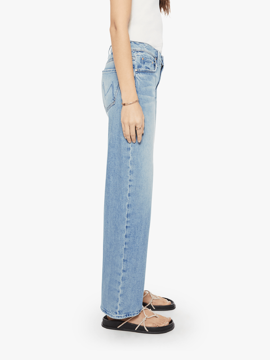 MOTHER Mid Rise Rambler Zip Skimp Jeans - I Confess Wash – Leela