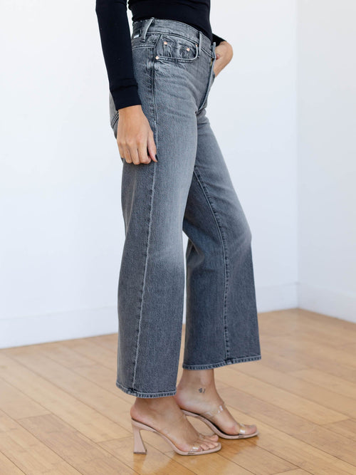 washed grey ankle denim