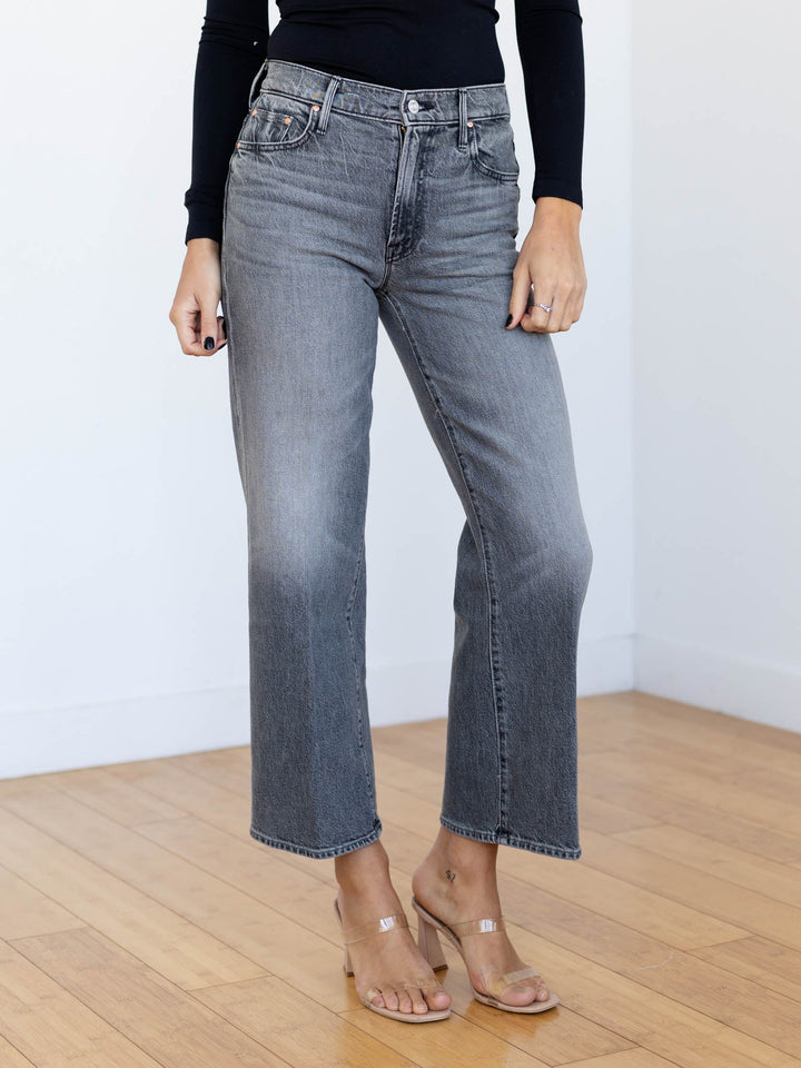 washed grey ankle denim