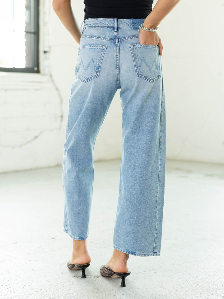 light wash barrel ankle denim