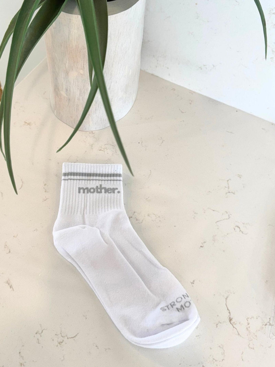 grey mother tube socks