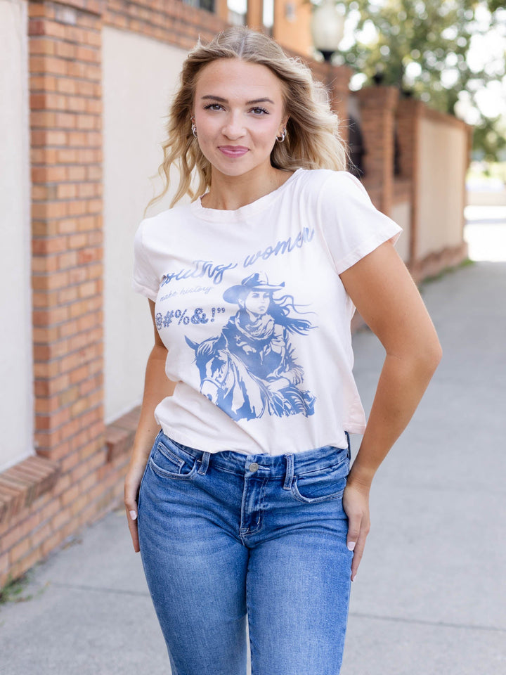 western mouthy women tee