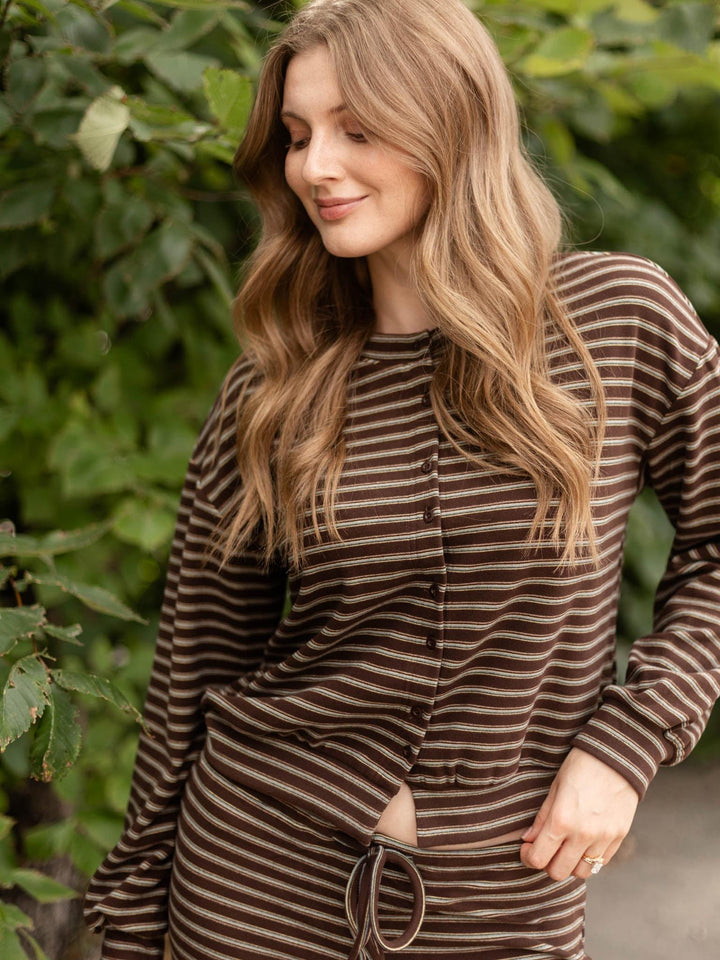 Multi Stripe Soft Cardigan