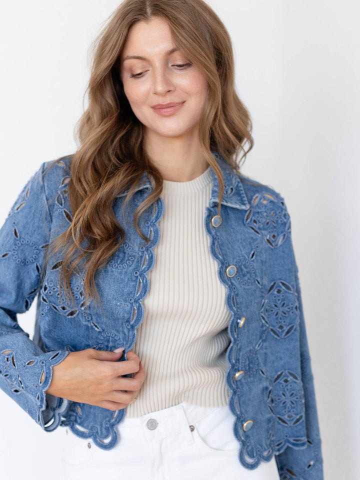 eyelet jacket