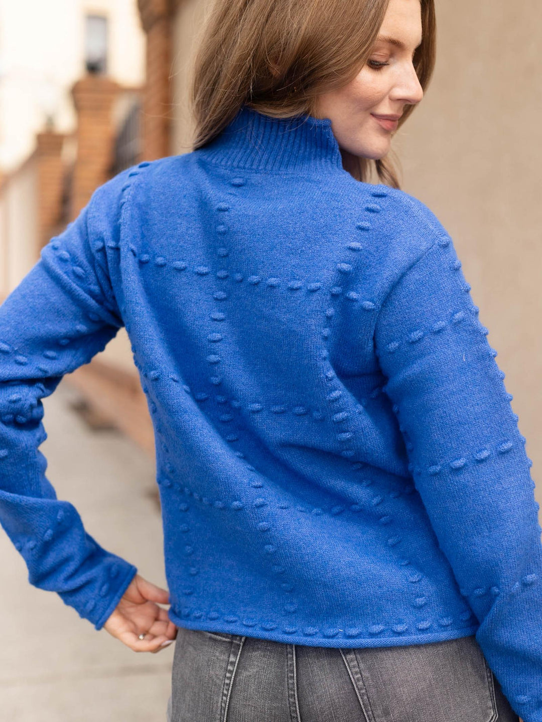 Mystree High Neck Pompom Detailed Jumper