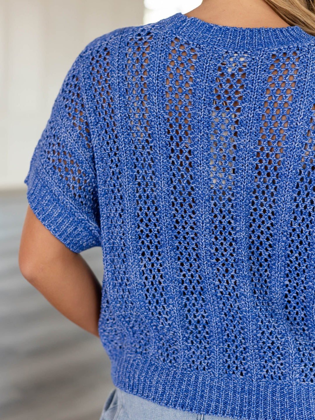 Mystree Short Sleeve Summer Dolman Sweater