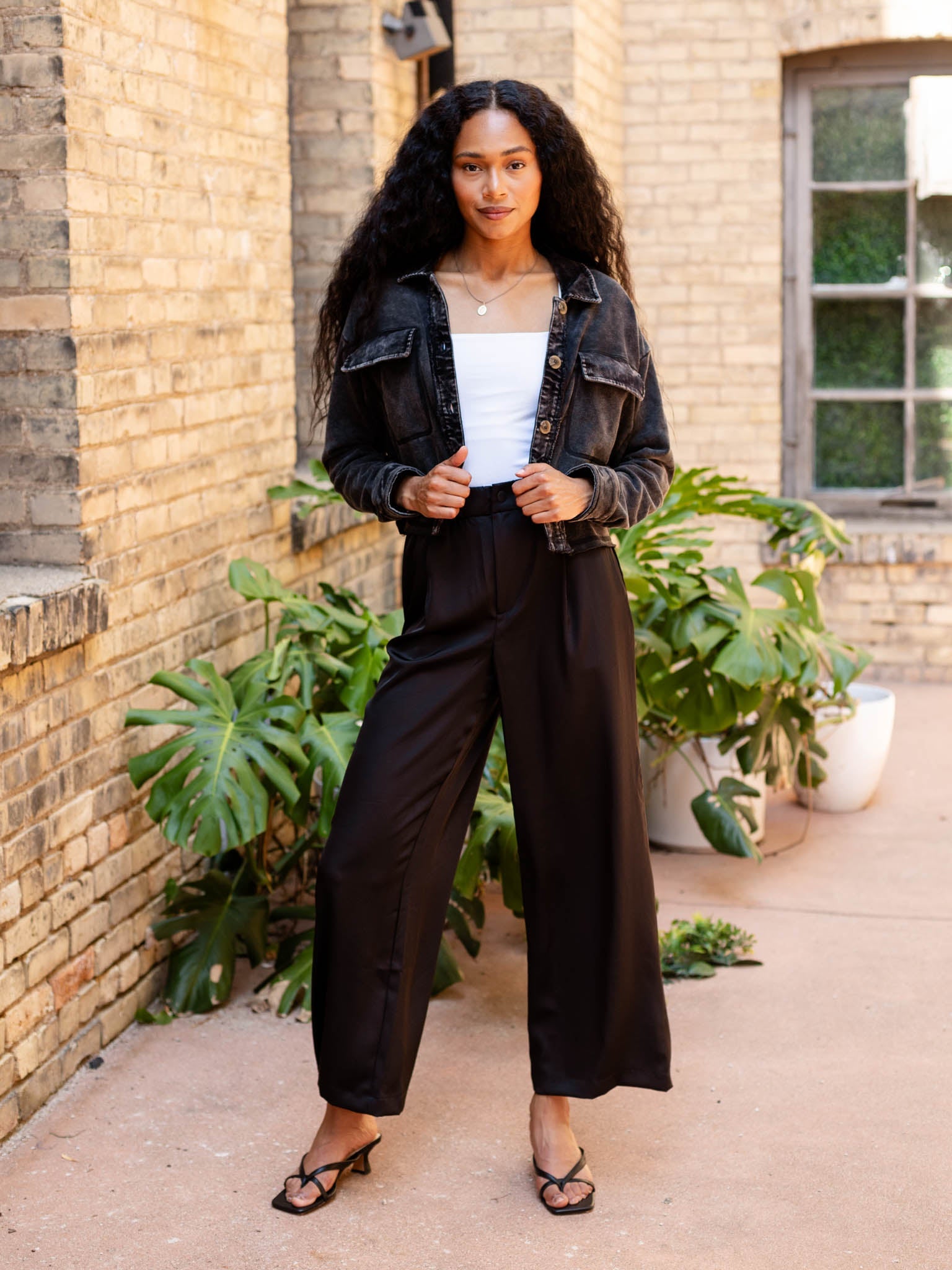 Mystree Washed Terry Cropped Jacket – Leela and Lavender