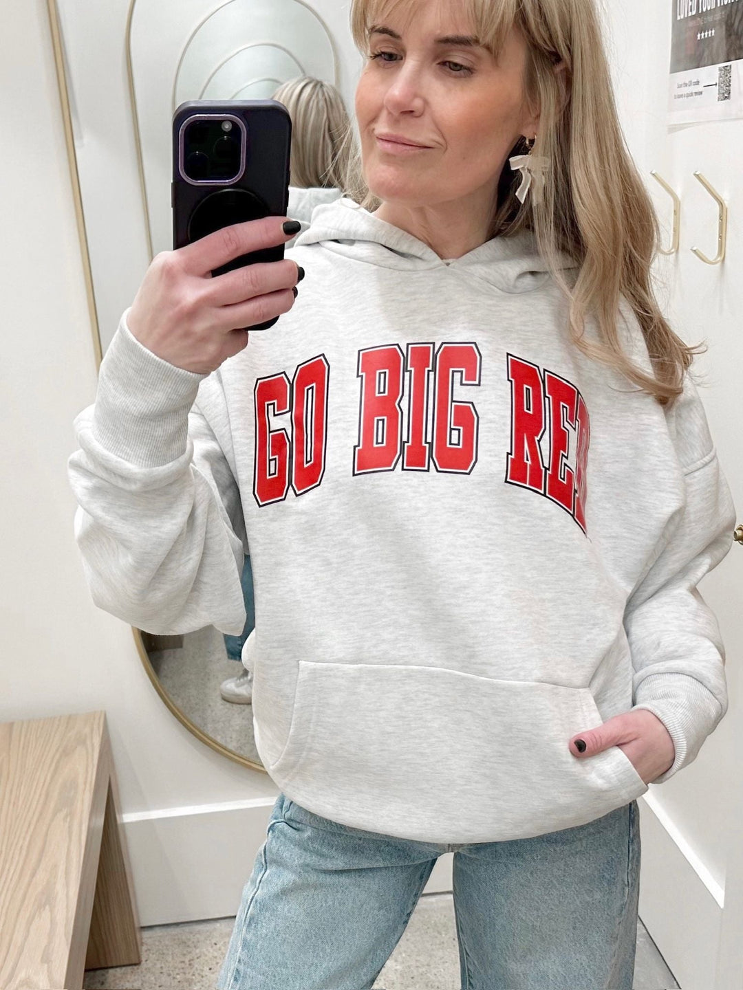 nebraska huskers oversized hooded sweatshirt