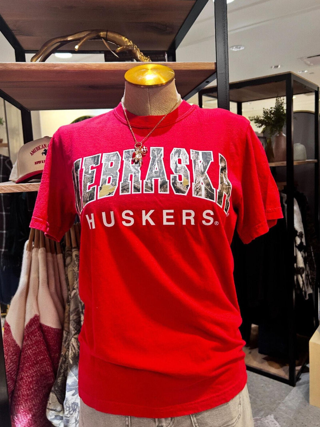 nebraska camo tee