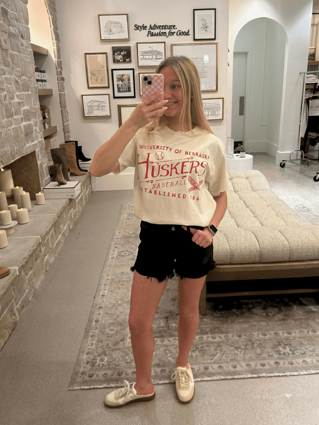 Person wearing a &