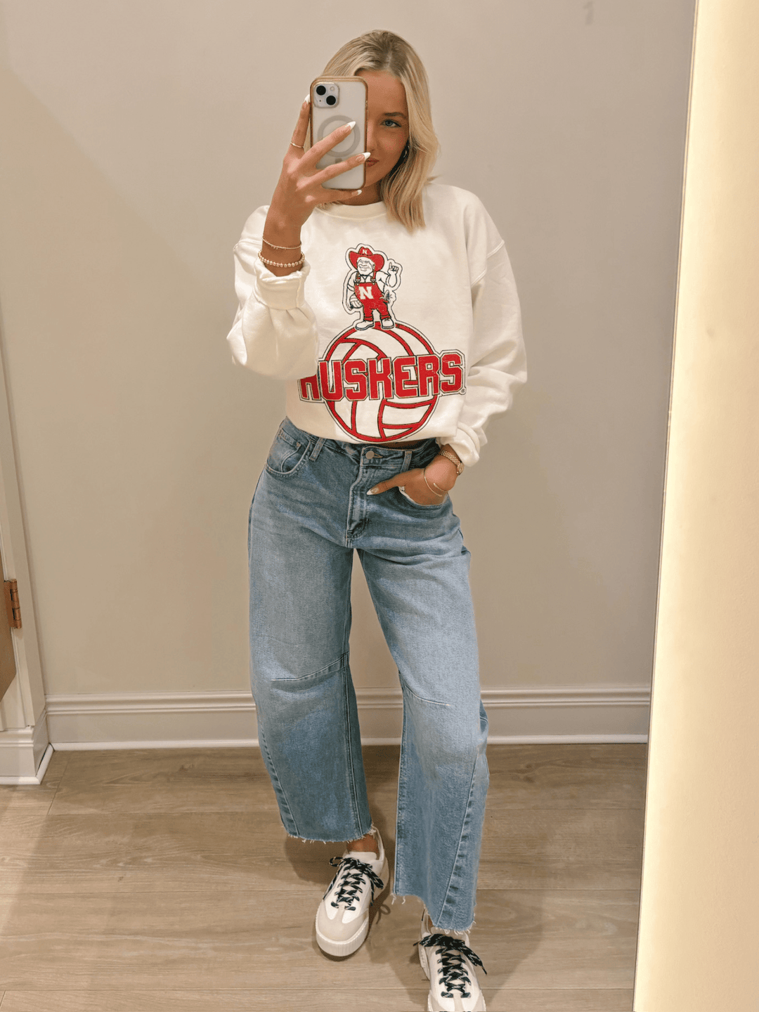 Nebraska Huskers Volleyball Mascot Sweatshirt