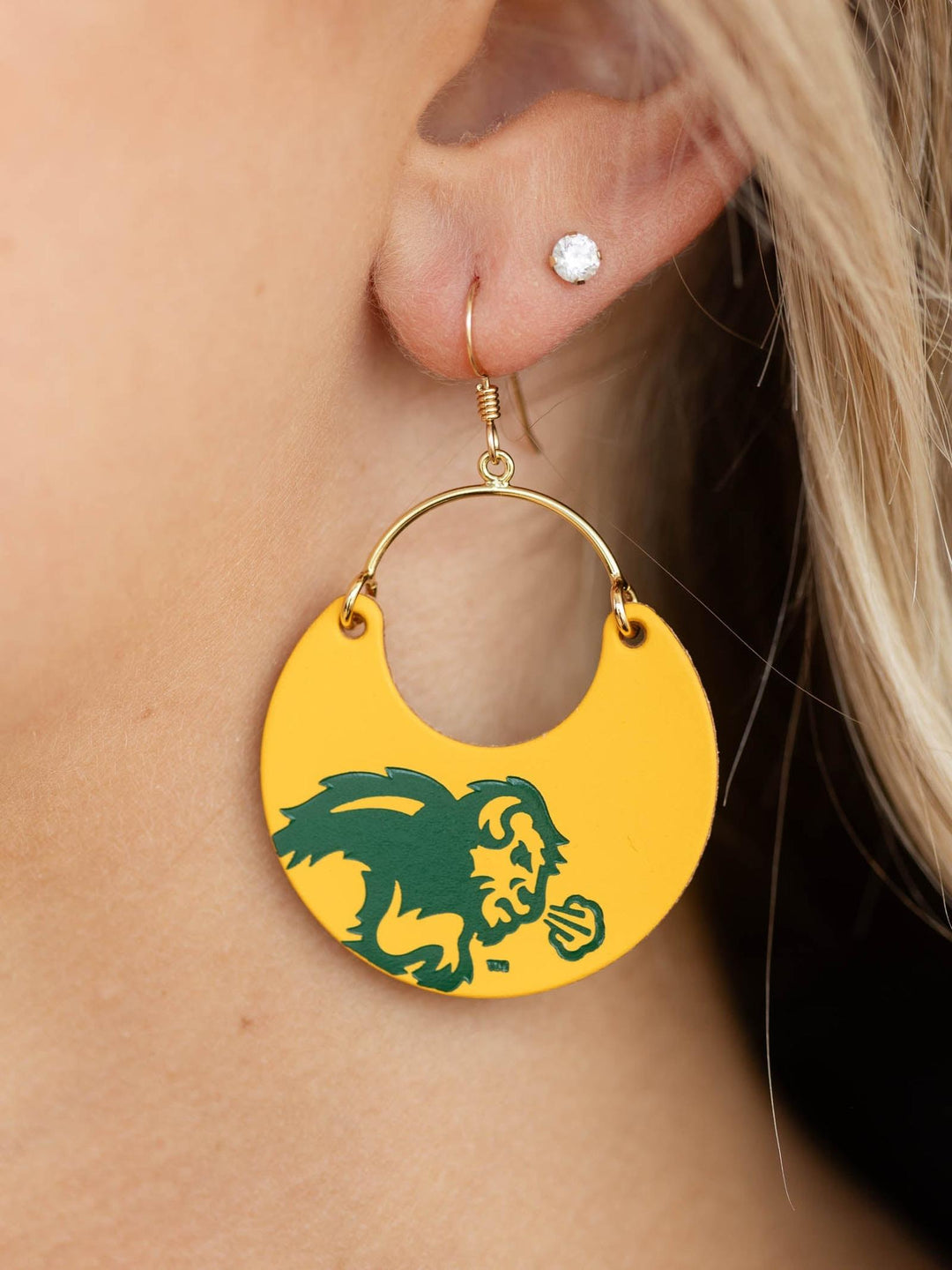Nickel &amp; Suede Bison Drop Ninas EarringEarrings