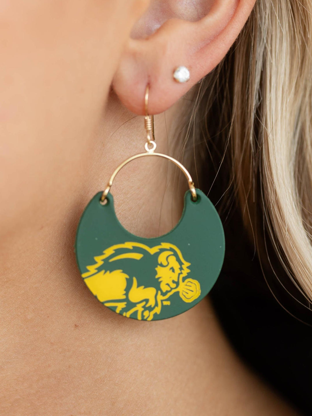 Nickel &amp; Suede Bison Drop Ninas EarringEarrings