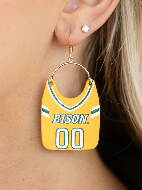 Nickel & Suede Charlie's Jersey EarringsEarrings