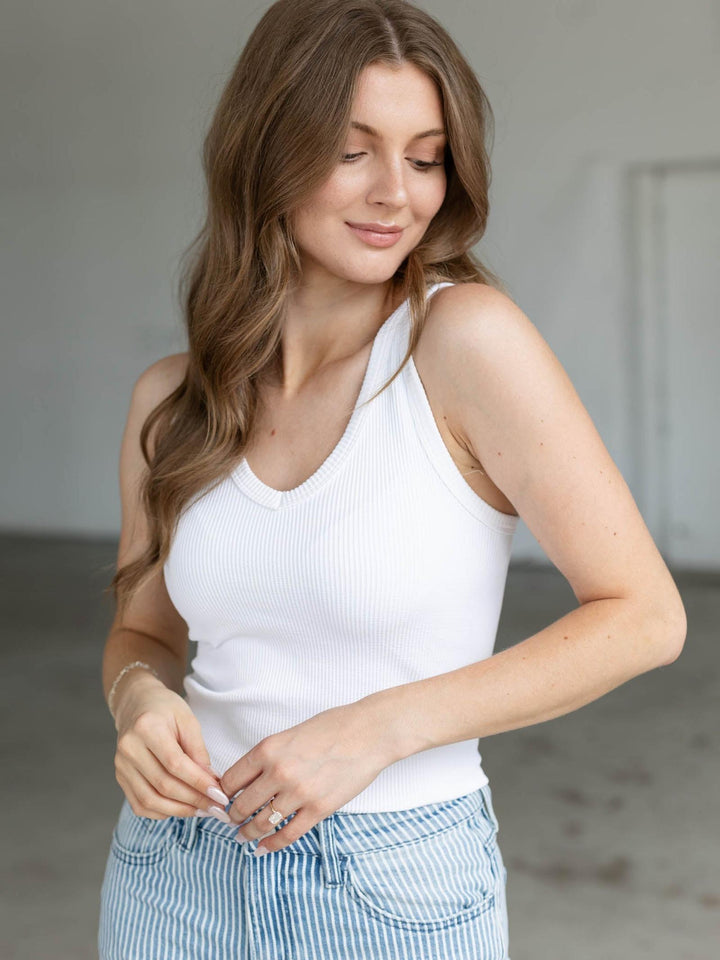 reversible ribbed tank
