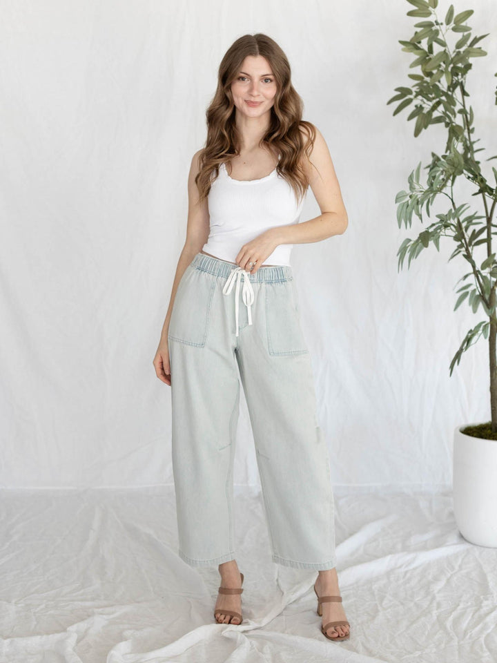 basic cami with scalloped neckline