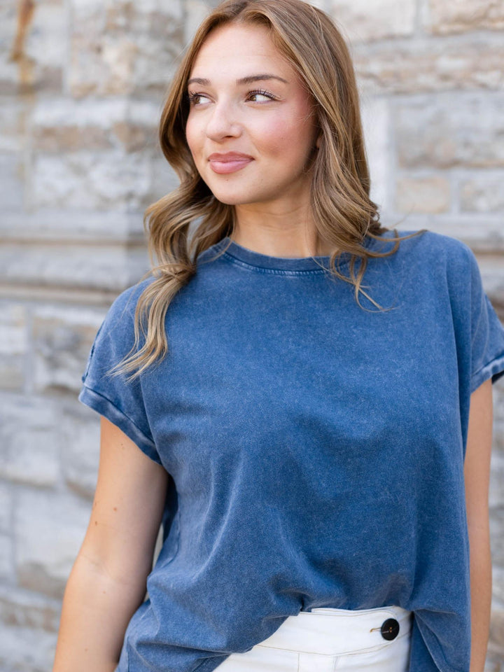 Oversized boxy washed tee