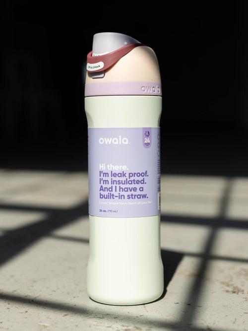 light mint colored water bottle