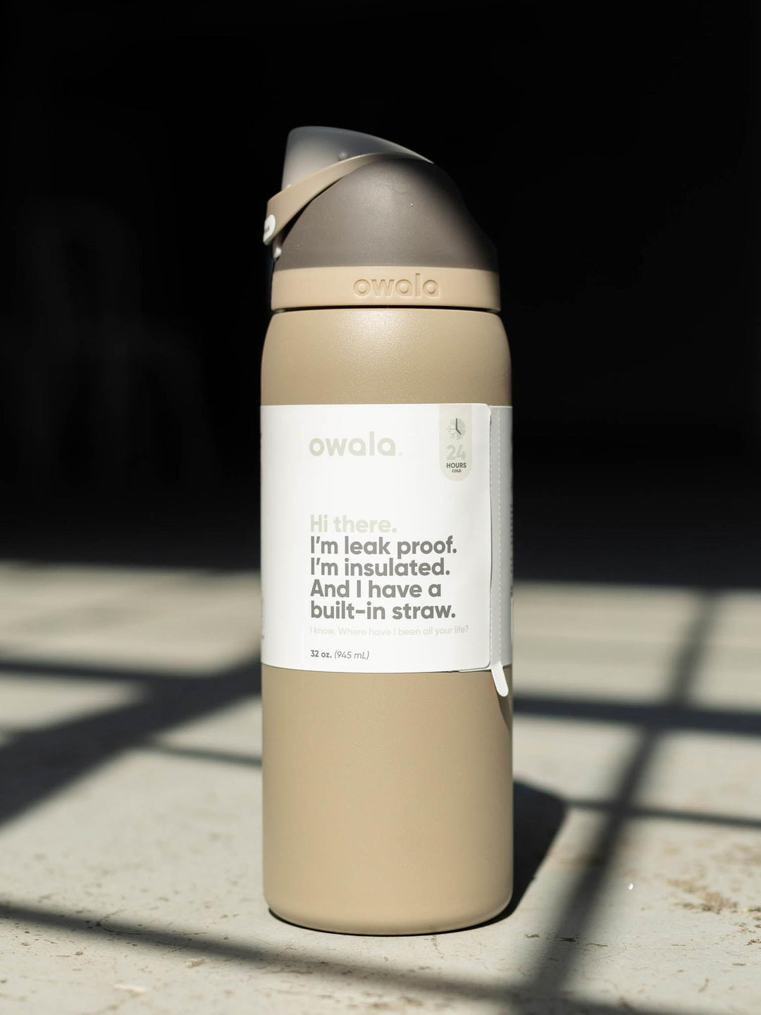 neutral toned water bottle