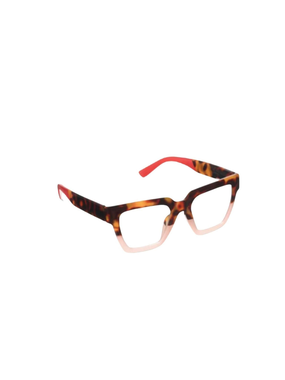 tortoise and blush printed glasses