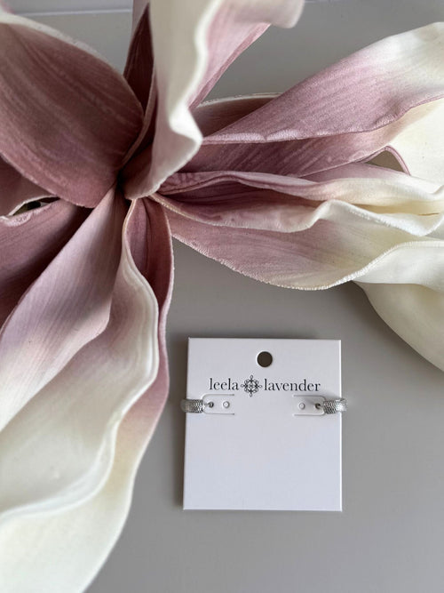 silver chunky huggie earrings