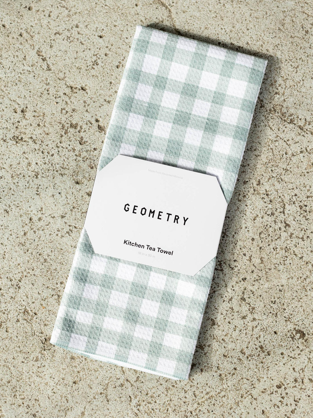 gingham pattern tea towel