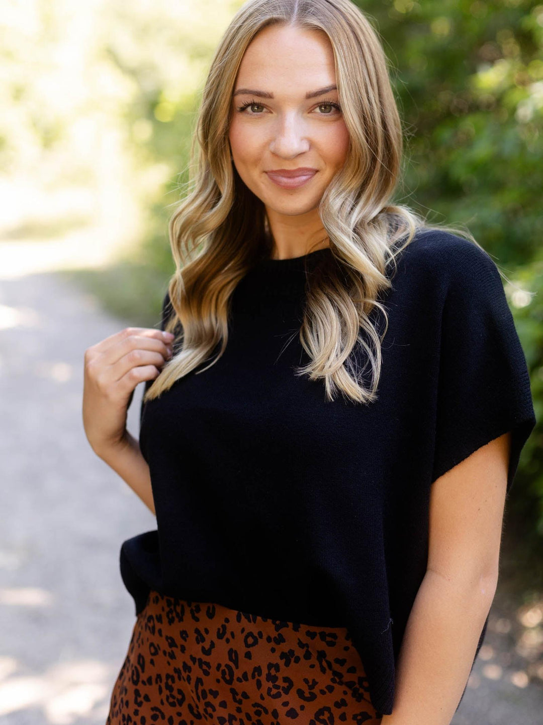 PINCH Colored Dropped Shoulder Sweater Top