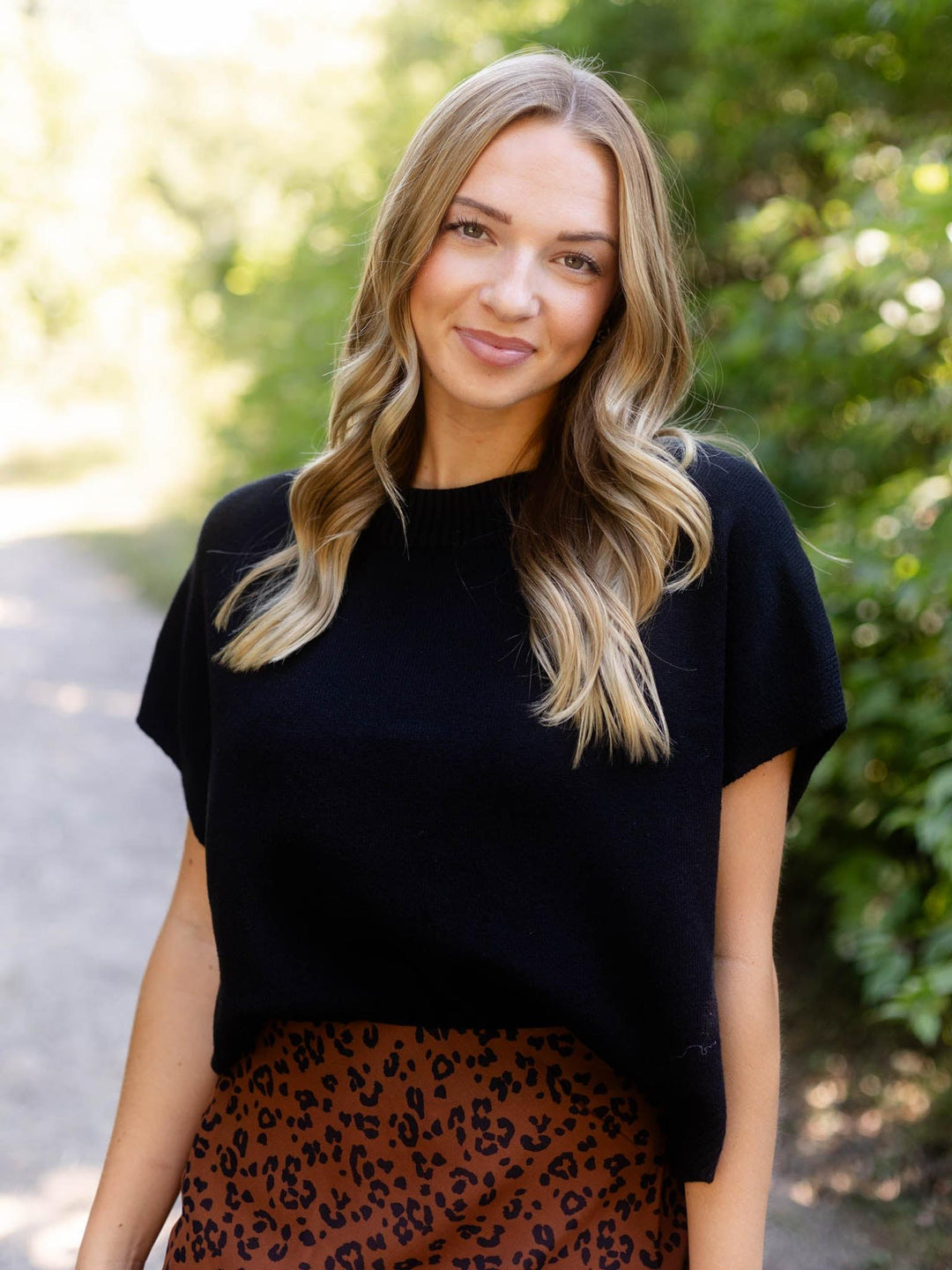 PINCH Colored Dropped Shoulder Sweater Top