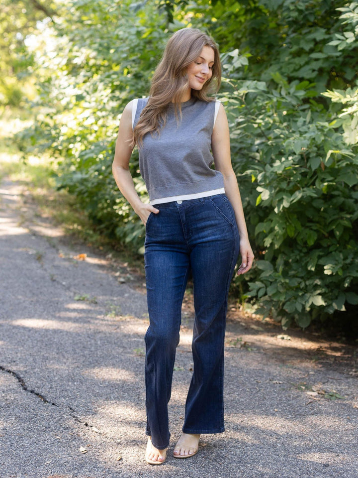 PINCH Double Layered Sleeveless Knit Top
