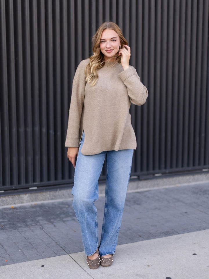PINCH Oversized Ribbed Knit Sweater