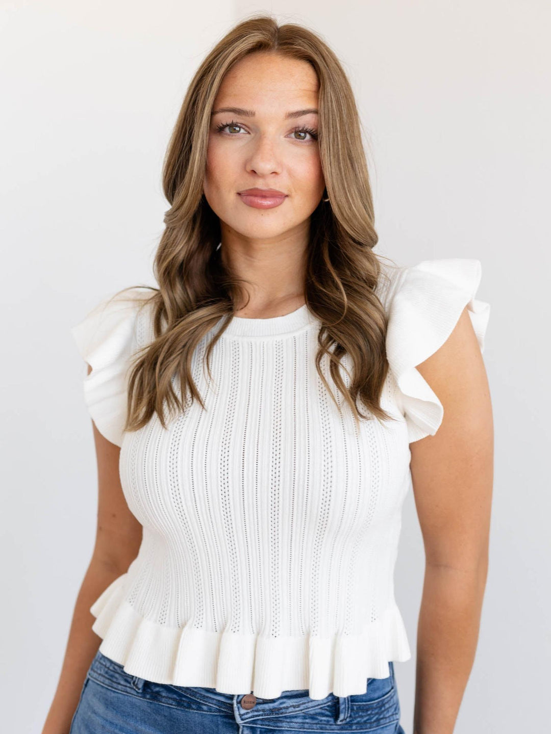 flutter sleeve top